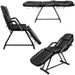 OmySalon 73in Facial Massage Bed Adjustable Spa Bed Tattoo Chair w/Barber Stool Black 3 Perspectives