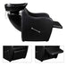 OmySalon Barber Backwash Chair ABS Plastic Shampoo Bowl Sink Unit Station Spa Salon Equipment Black Image with 3 Views