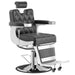 OmySalon Barber Chair Heavy Duty Hydraulic Recline Salon Chair Front Left View Black