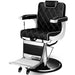 OmySalon Barber Chair Heavy Duty Hydraulic Recline Salon Chair Front Right View