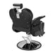 OmySalon Barber Chair Reclining Styling Chair Heavy Duty Salon Chair with 360 Degree Swivel Hydraulic Black Back View