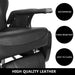 OmySalon Barber Chair Reclining Styling Chair Heavy Duty Salon Chair with 360 Degree Swivel Hydraulic High Quality Leather