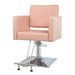 OmySalon Heavy Duty Hydraulic Wide Seat Hair Stylist Salon Chair Pink Front Right View