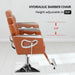 OmySalon Reclining Salon Chair Heavy Duty, Vintage Styling Chair for Hair Stylist Hydraulic Barber Chair