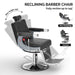 OmySalon Vintage Barber Chairs for Barbershop Heavy Duty Professional Salon Chair Reclining Barber Chair