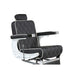 Salon Equipment Pros Ambassador Heavy Duty Barber Chair Black Top Front Left View