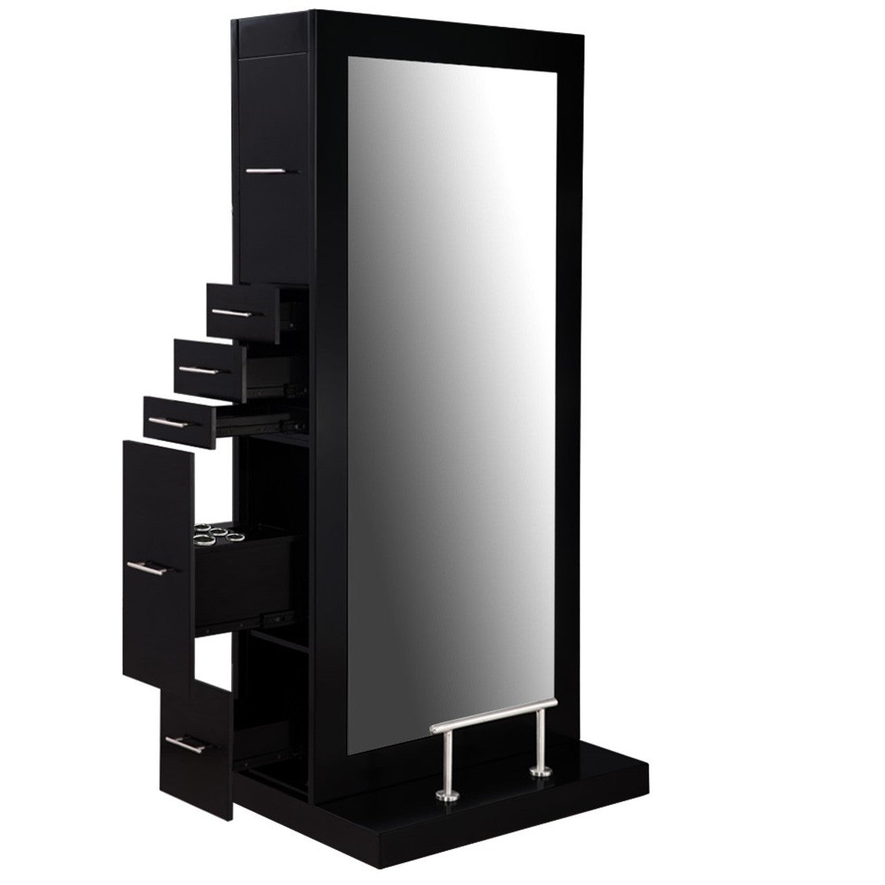 Salon Equipment Pros Maddox Double Sided Styling Station - Modern Black